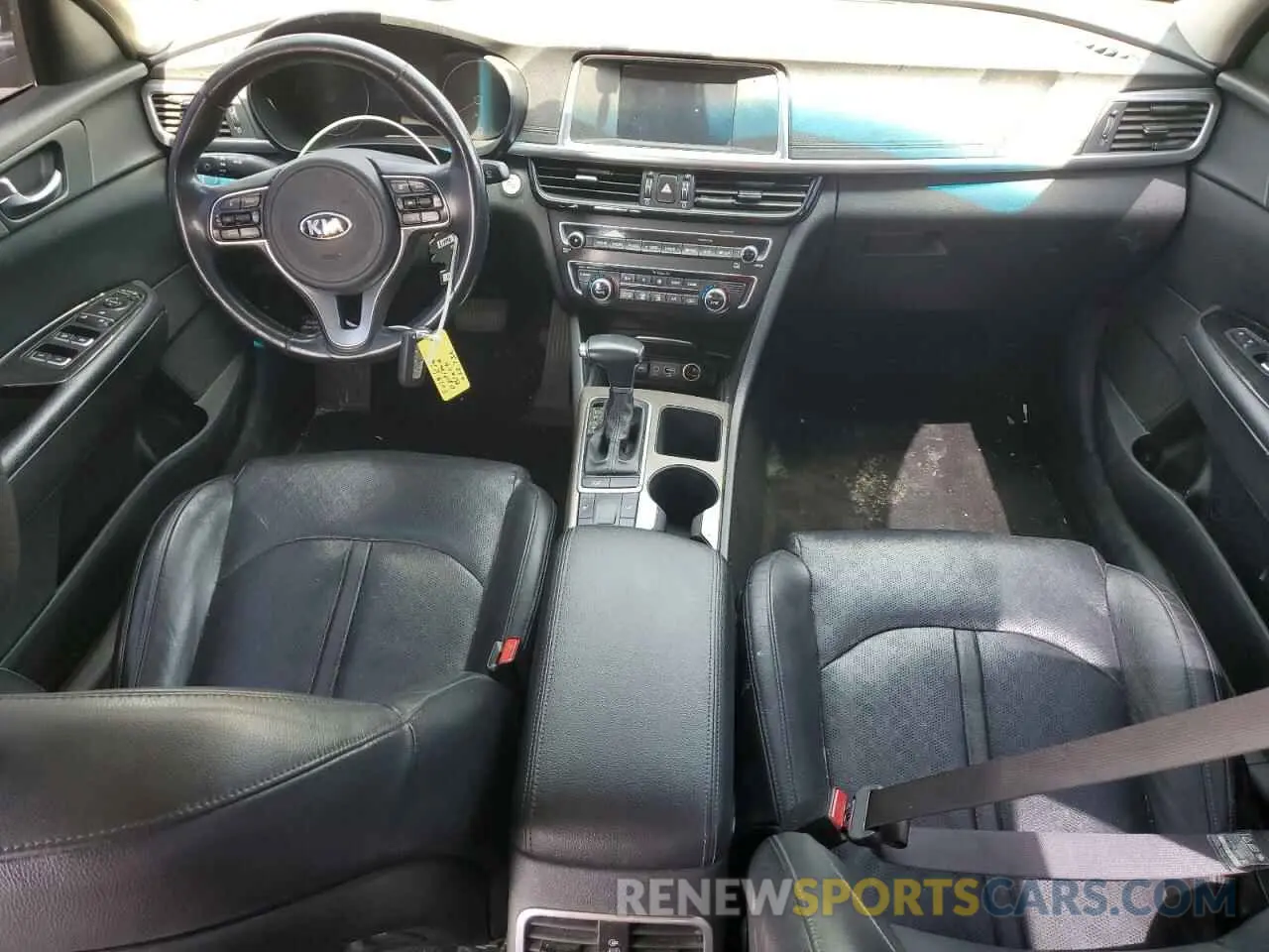 8 fotografías del automóvil dañado KNAGU4LE3K5032736 KIA OPTIMA 2019