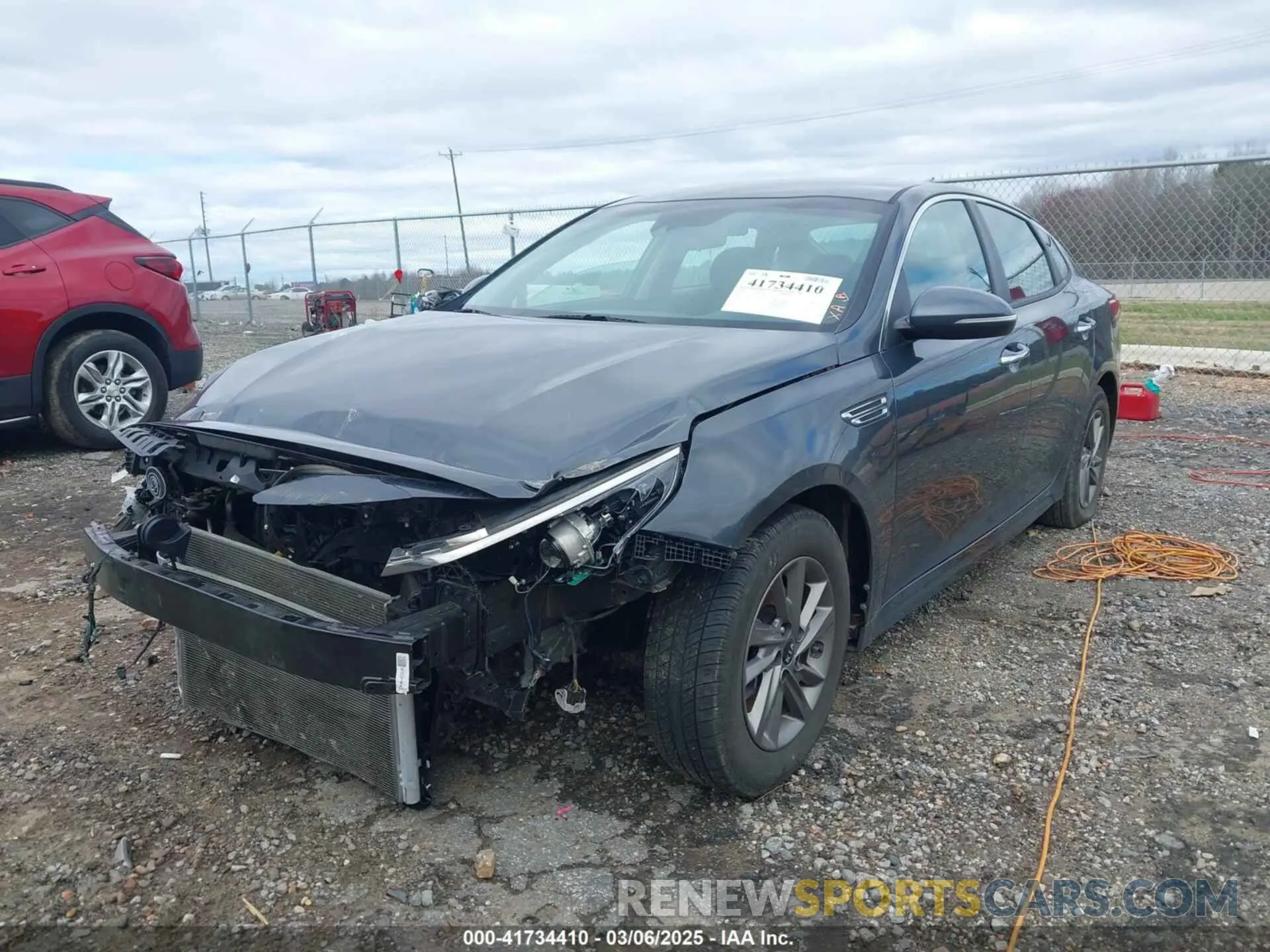 2 fotografías del automóvil dañado 5XXGT4L30LG393598 KIA OPTIMA 2020