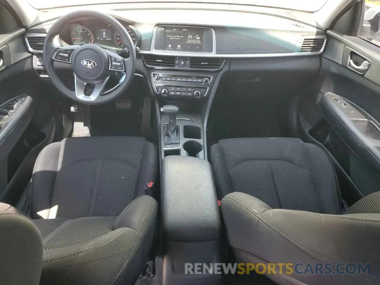 8 fotografías del automóvil dañado 5XXGT4L30LG401747 KIA OPTIMA 2020