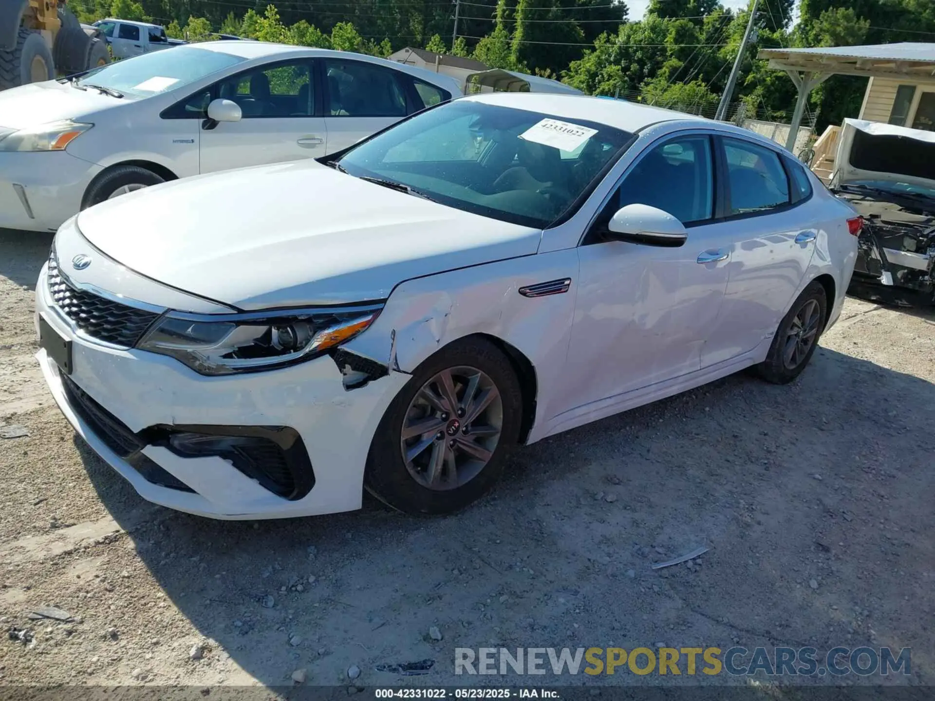 2 fotografías del automóvil dañado 5XXGT4L31LG380634 KIA OPTIMA 2020