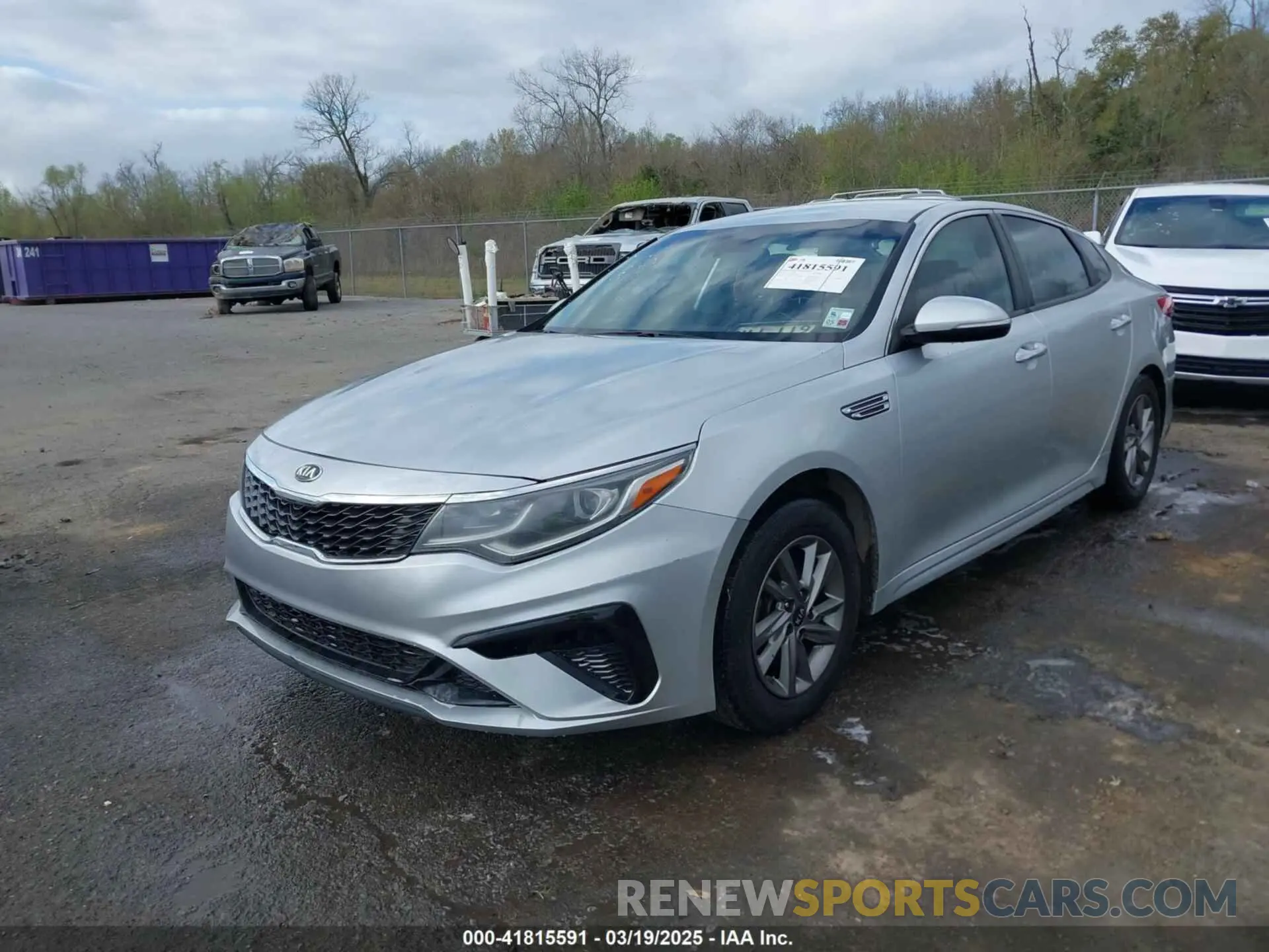 2 fotografías del automóvil dañado 5XXGT4L31LG380858 KIA OPTIMA 2020