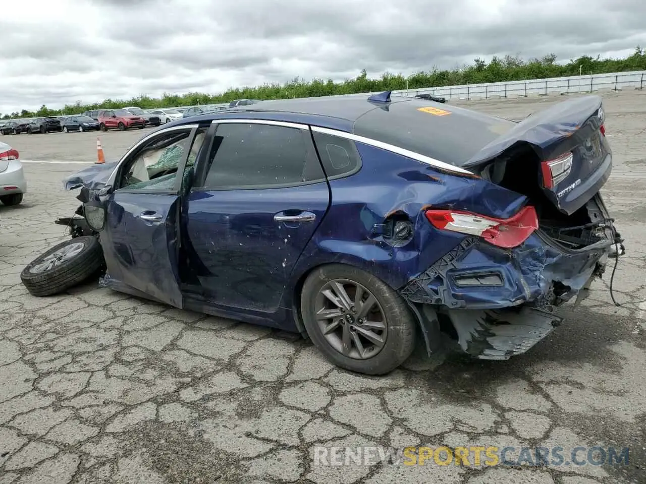 2 fotografías del automóvil dañado 5XXGT4L31LG405208 KIA OPTIMA 2020