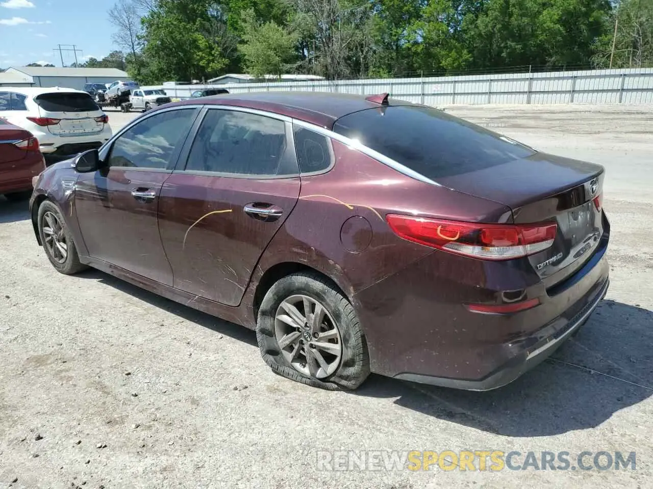 2 fotografías del automóvil dañado 5XXGT4L31LG426642 KIA OPTIMA 2020