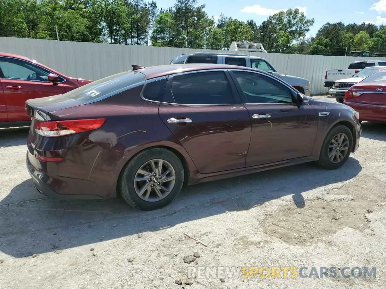 3 fotografías del automóvil dañado 5XXGT4L31LG426642 KIA OPTIMA 2020