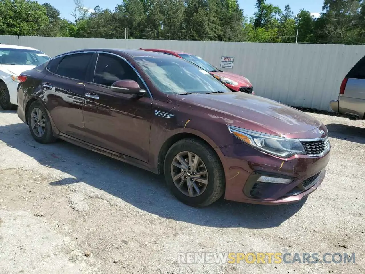 4 fotografías del automóvil dañado 5XXGT4L31LG426642 KIA OPTIMA 2020