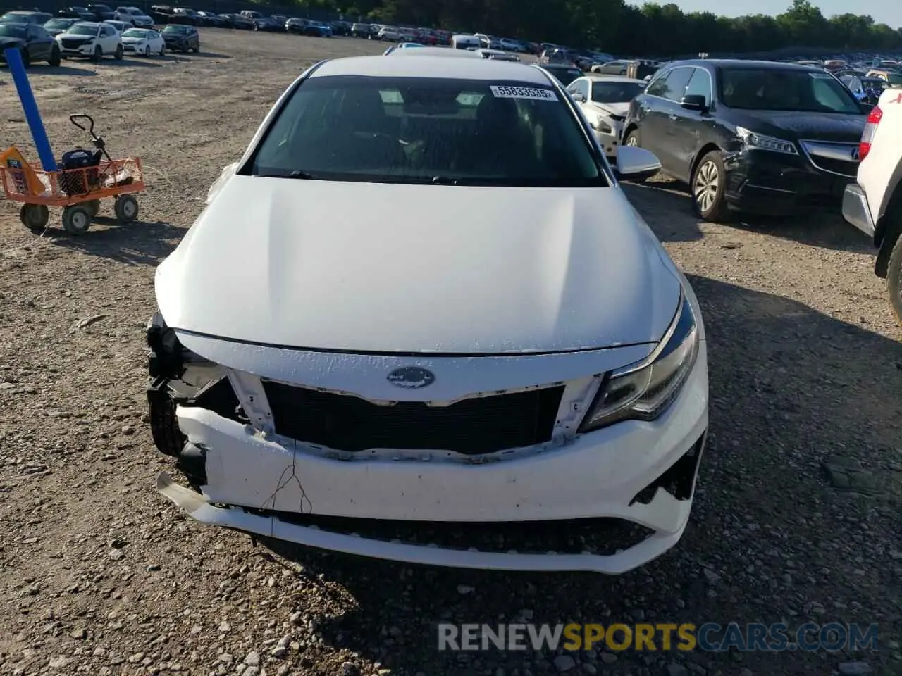 5 fotografías del automóvil dañado 5XXGT4L31LG427953 KIA OPTIMA 2020