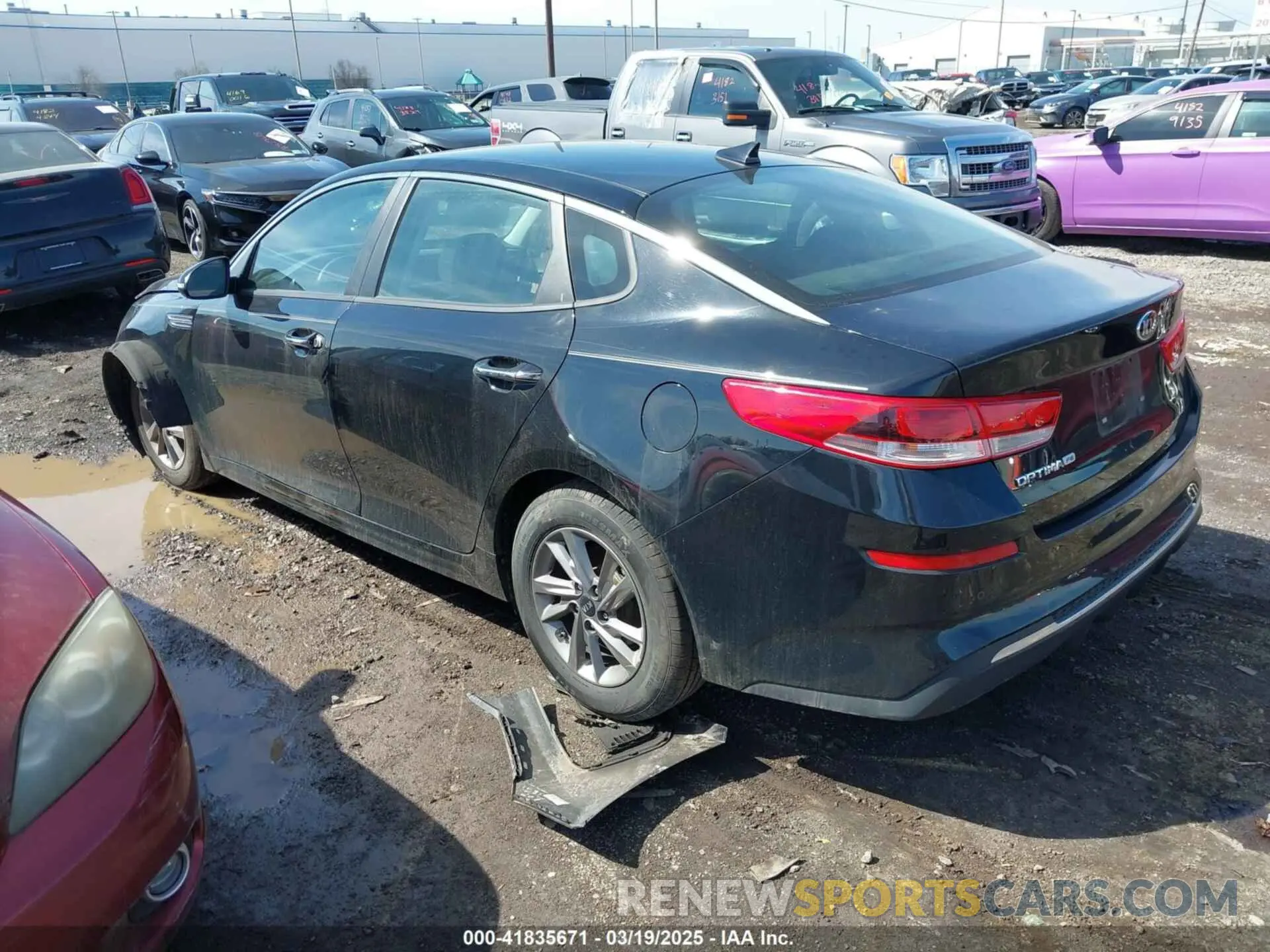 3 fotografías del automóvil dañado 5XXGT4L32LG430599 KIA OPTIMA 2020