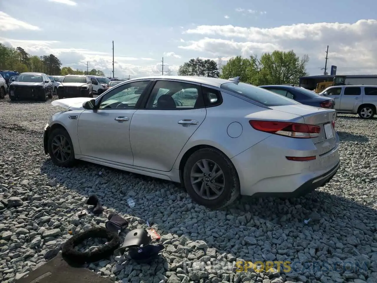 2 fotografías del automóvil dañado 5XXGT4L32LG449427 KIA OPTIMA 2020