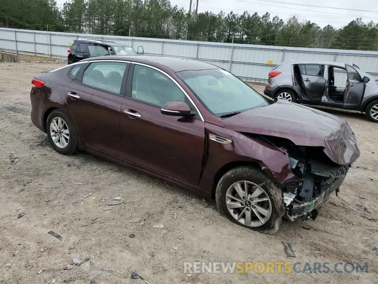 4 fotografías del automóvil dañado 5XXGT4L33GG042495 KIA OPTIMA 2020