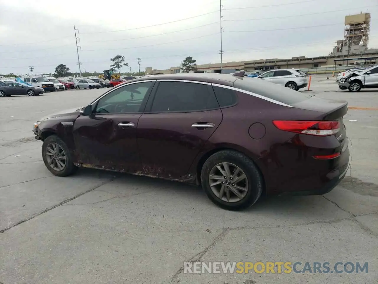 2 fotografías del automóvil dañado 5XXGT4L33LG385334 KIA OPTIMA 2020