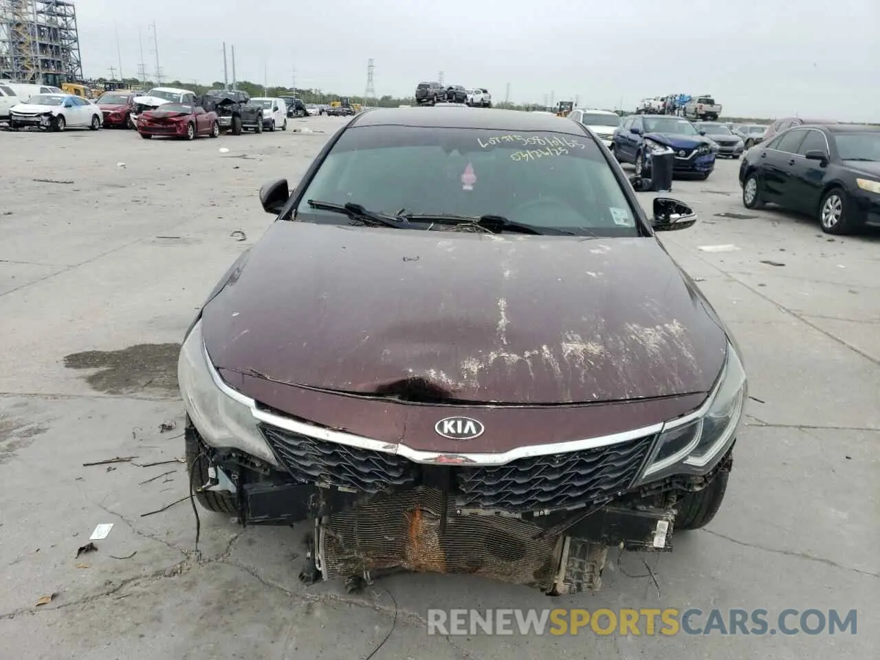 5 fotografías del automóvil dañado 5XXGT4L33LG385334 KIA OPTIMA 2020