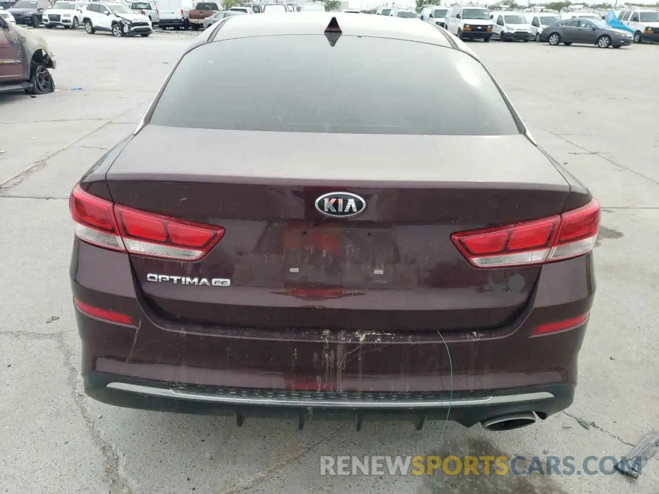 6 fotografías del automóvil dañado 5XXGT4L33LG385334 KIA OPTIMA 2020