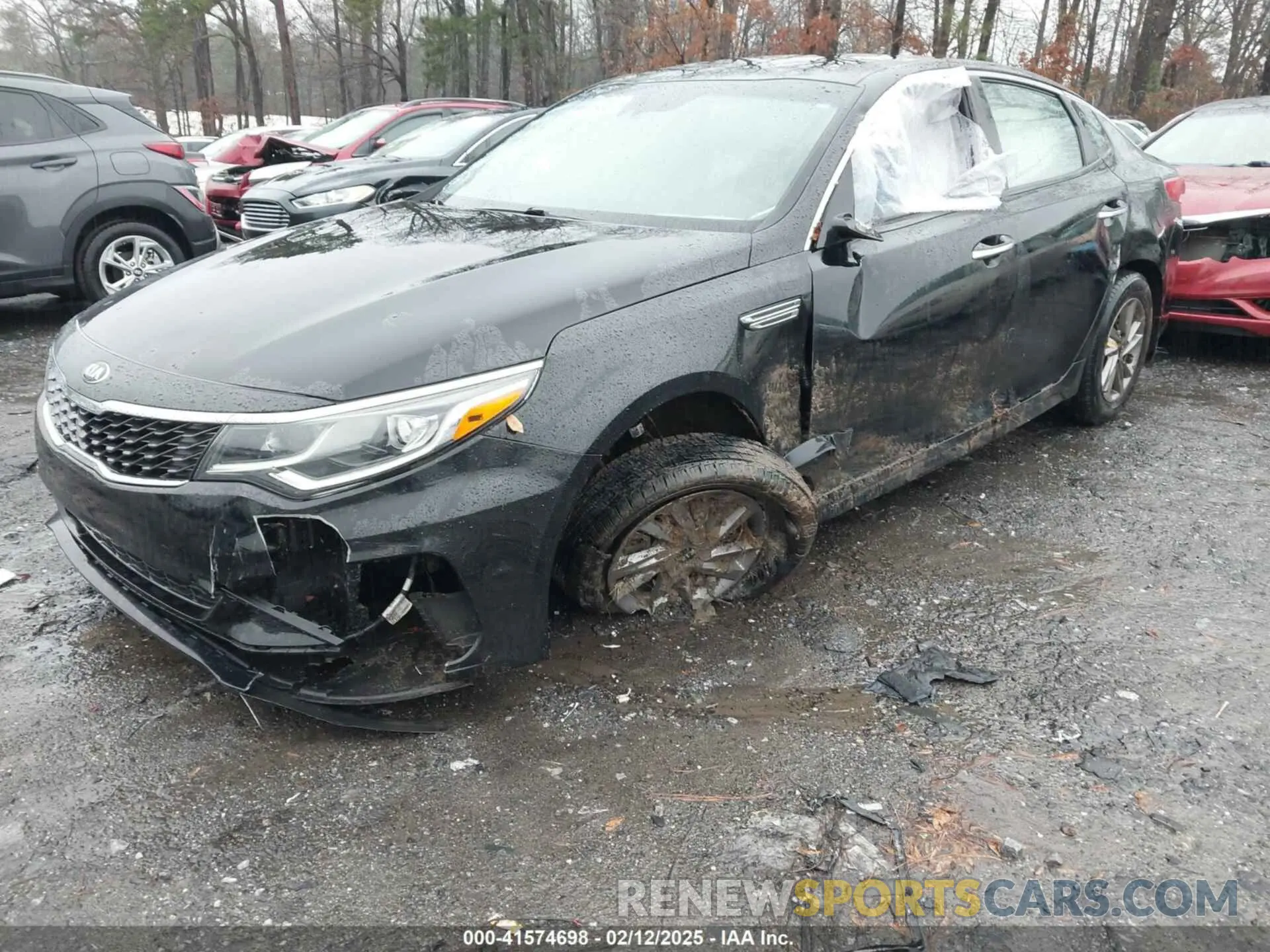 2 fotografías del automóvil dañado 5XXGT4L33LG402522 KIA OPTIMA 2020