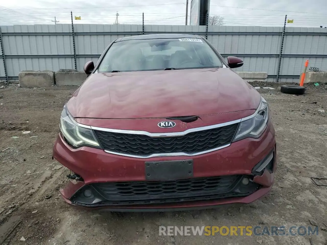 5 fotografías del automóvil dañado 5XXGT4L33LG409583 KIA OPTIMA 2020