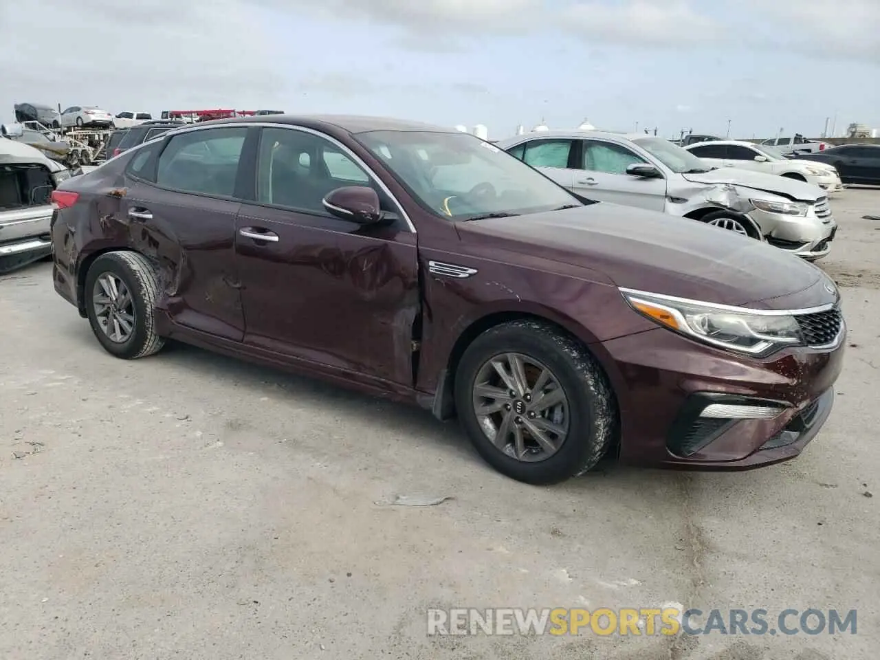 4 fotografías del automóvil dañado 5XXGT4L33LG447041 KIA OPTIMA 2020