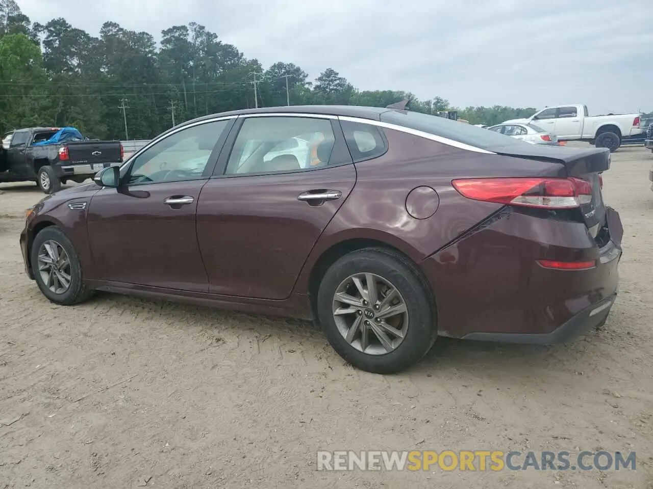 2 fotografías del automóvil dañado 5XXGT4L34LG436761 KIA OPTIMA 2020