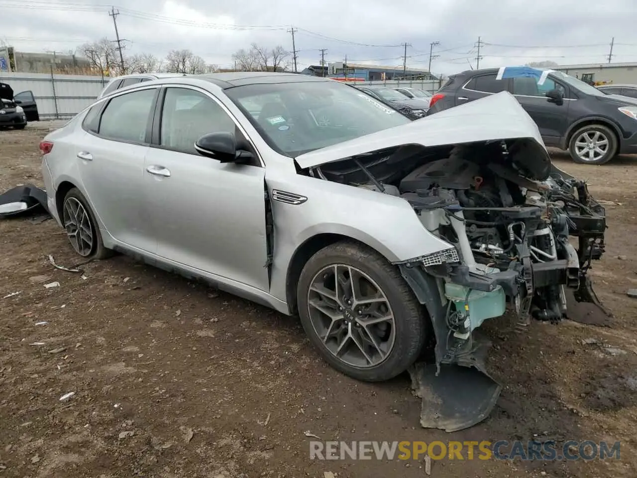4 fotografías del automóvil dañado 5XXGT4L34LG449512 KIA OPTIMA 2020