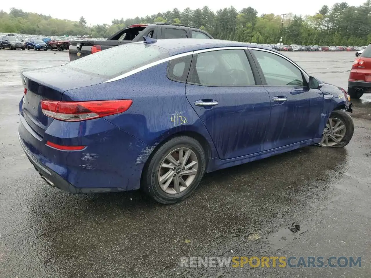 3 fotografías del automóvil dañado 5XXGT4L35LG406748 KIA OPTIMA 2020