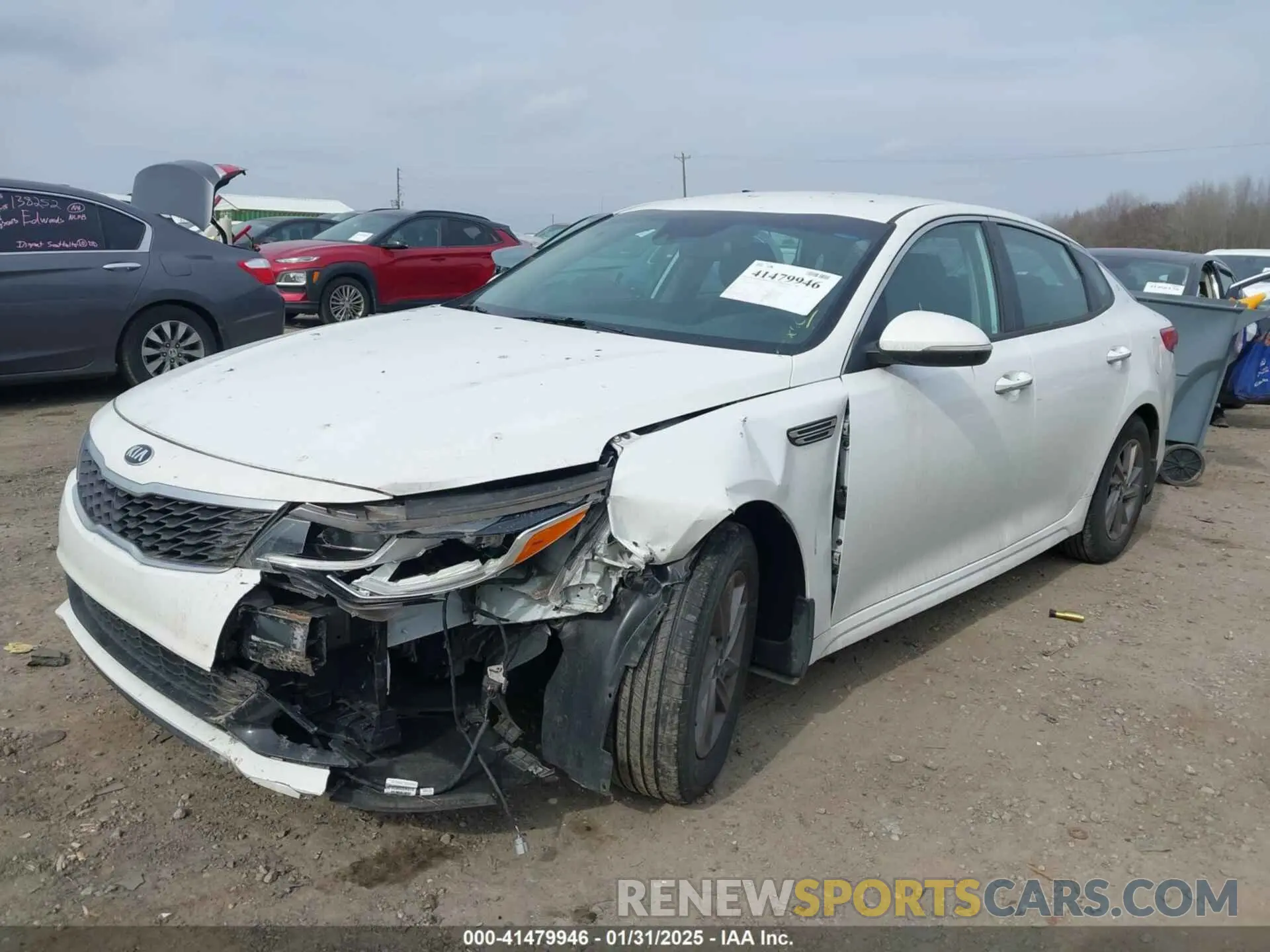 2 fotografías del automóvil dañado 5XXGT4L35LG420813 KIA OPTIMA 2020