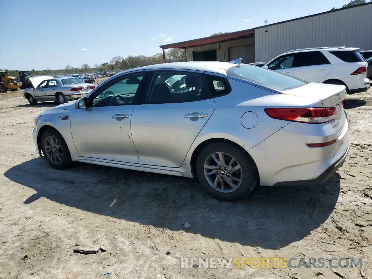 2 fotografías del automóvil dañado 5XXGT4L36LG381441 KIA OPTIMA 2020