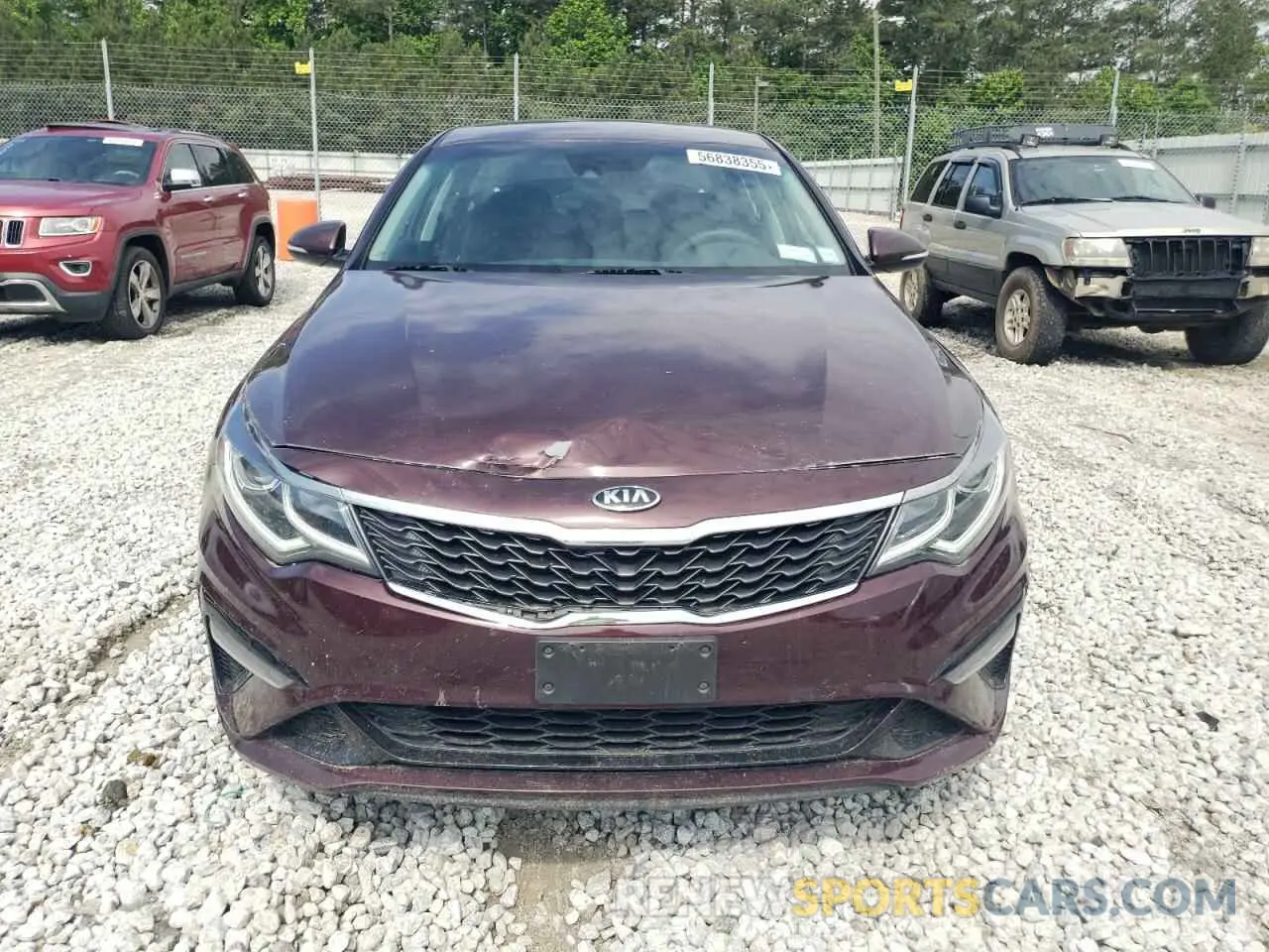 5 fotografías del automóvil dañado 5XXGT4L36LG409674 KIA OPTIMA 2020