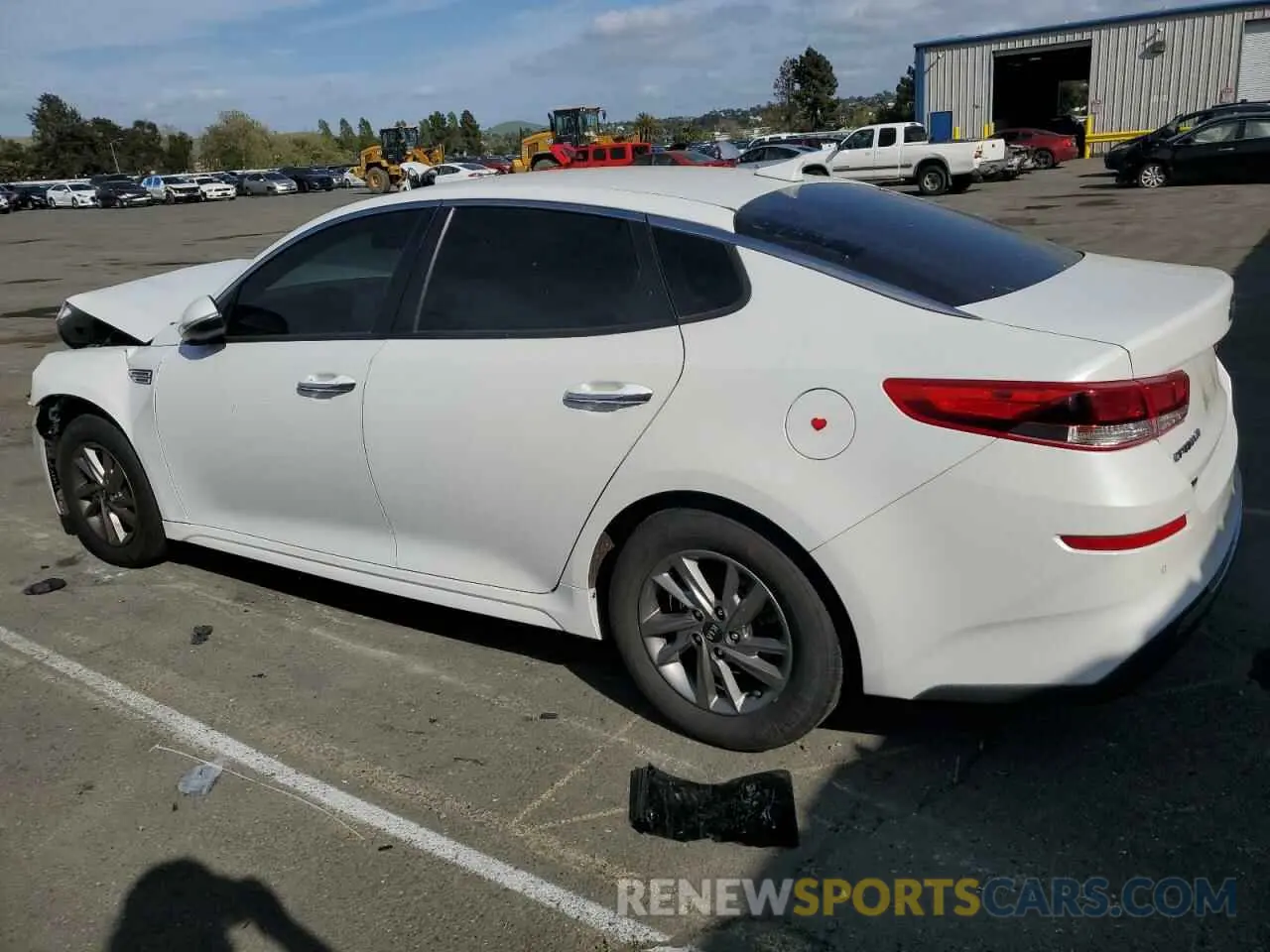 2 fotografías del automóvil dañado 5XXGT4L36LG433280 KIA OPTIMA 2020