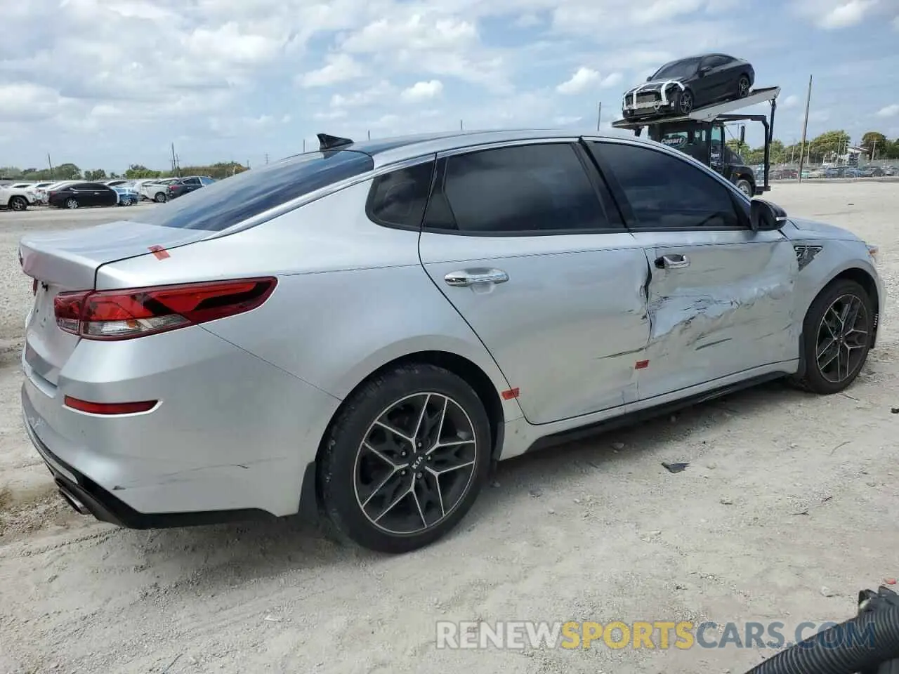 3 fotografías del automóvil dañado 5XXGT4L36LG447566 KIA OPTIMA 2020