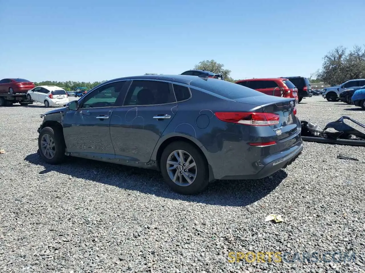 2 fotografías del automóvil dañado 5XXGT4L37LG422322 KIA OPTIMA 2020
