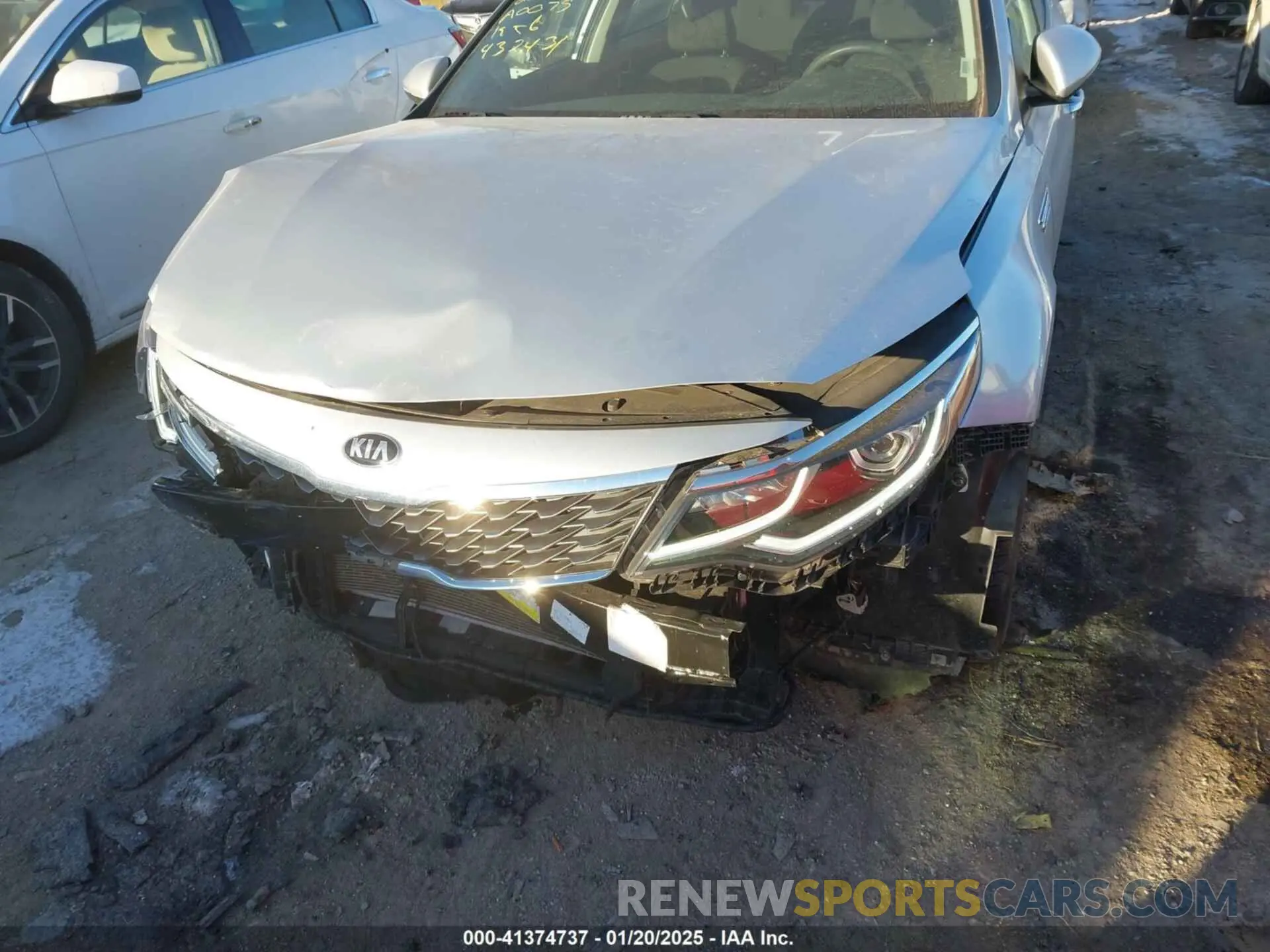 6 fotografías del automóvil dañado 5XXGT4L37LG432431 KIA OPTIMA 2020