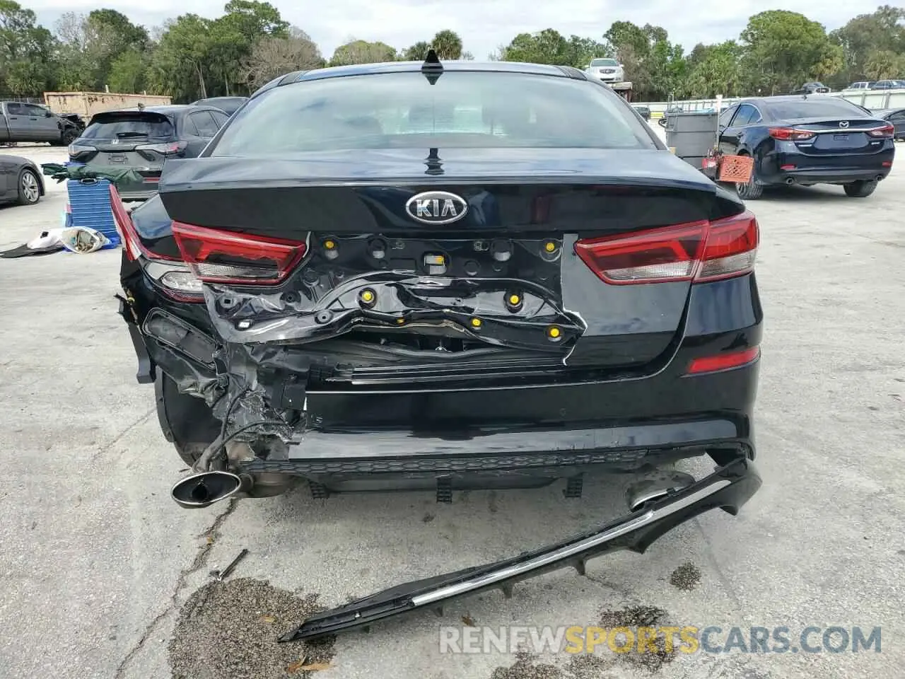 6 fotografías del automóvil dañado 5XXGT4L37LG432624 KIA OPTIMA 2020