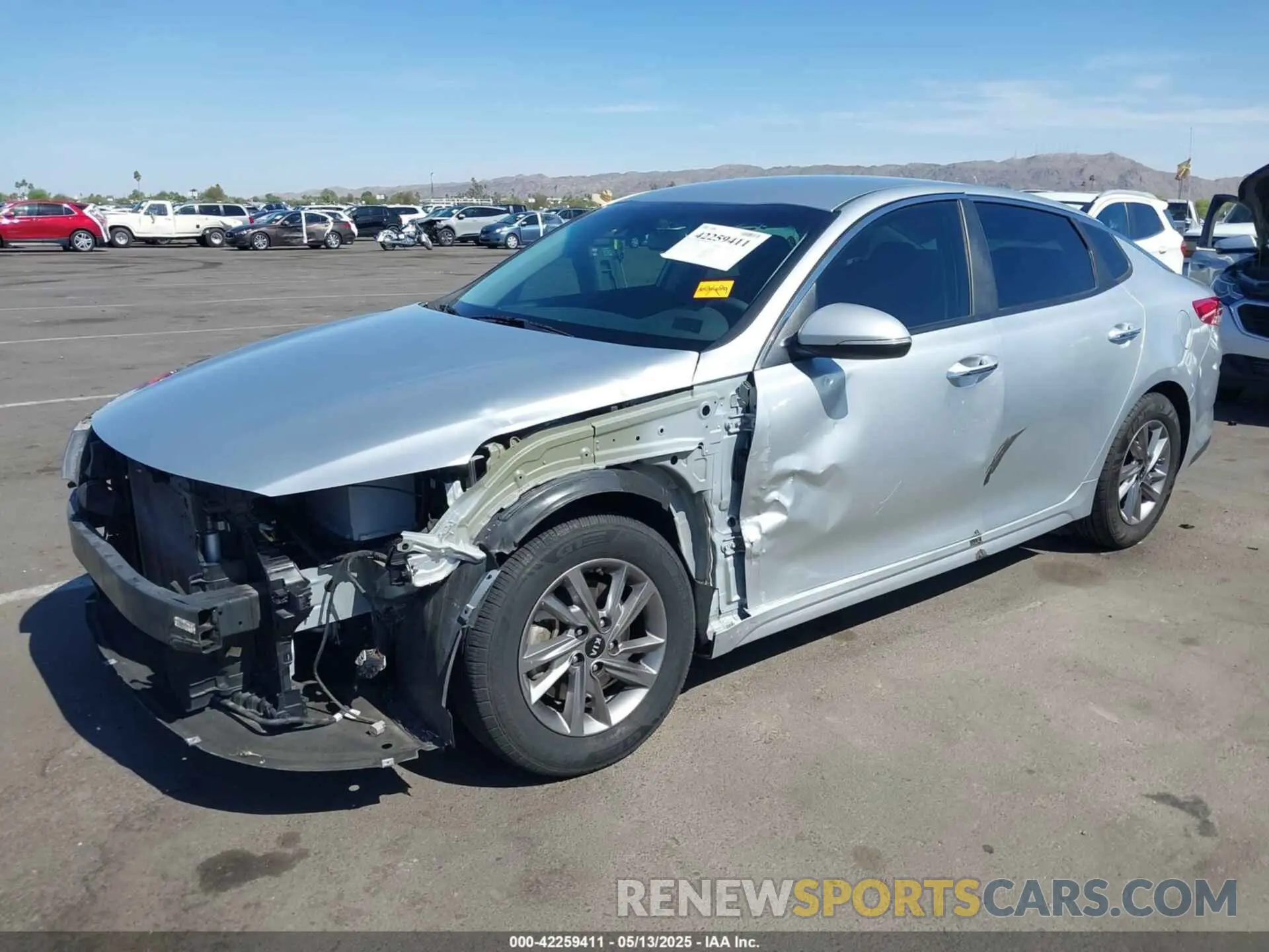 6 fotografías del automóvil dañado 5XXGT4L37LG442134 KIA OPTIMA 2020