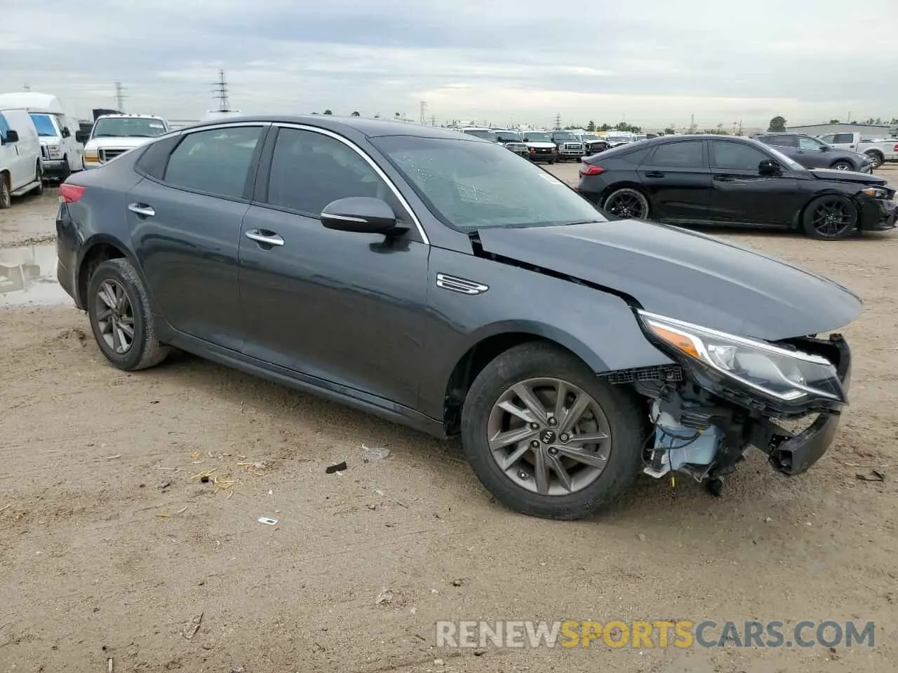 4 fotografías del automóvil dañado 5XXGT4L38LG380646 KIA OPTIMA 2020