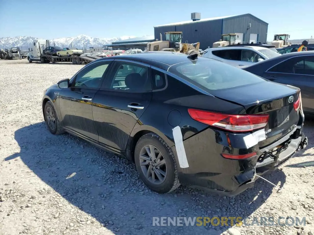 2 fotografías del automóvil dañado 5XXGT4L38LG387533 KIA OPTIMA 2020