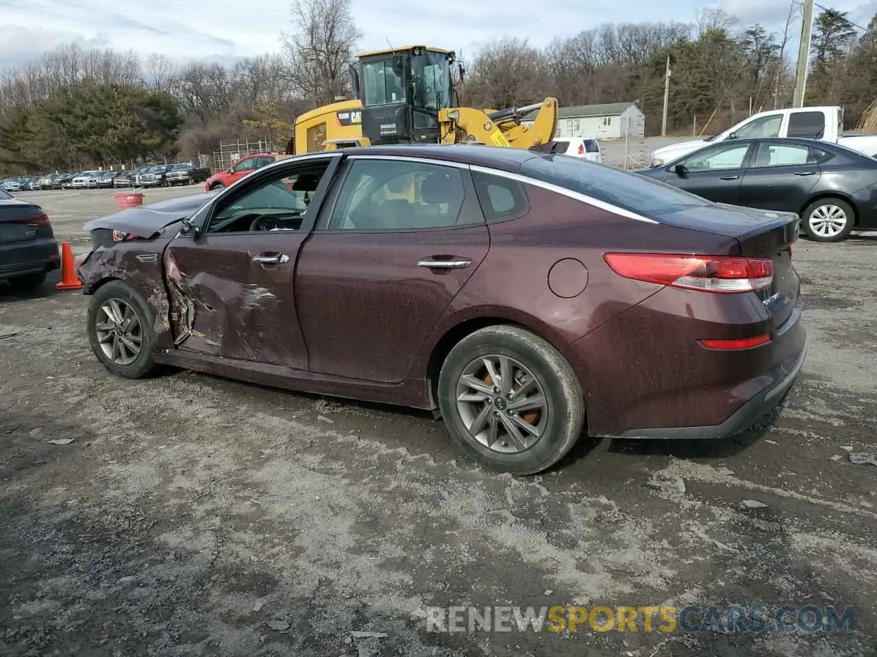 2 fotografías del automóvil dañado 5XXGT4L38LG388262 KIA OPTIMA 2020
