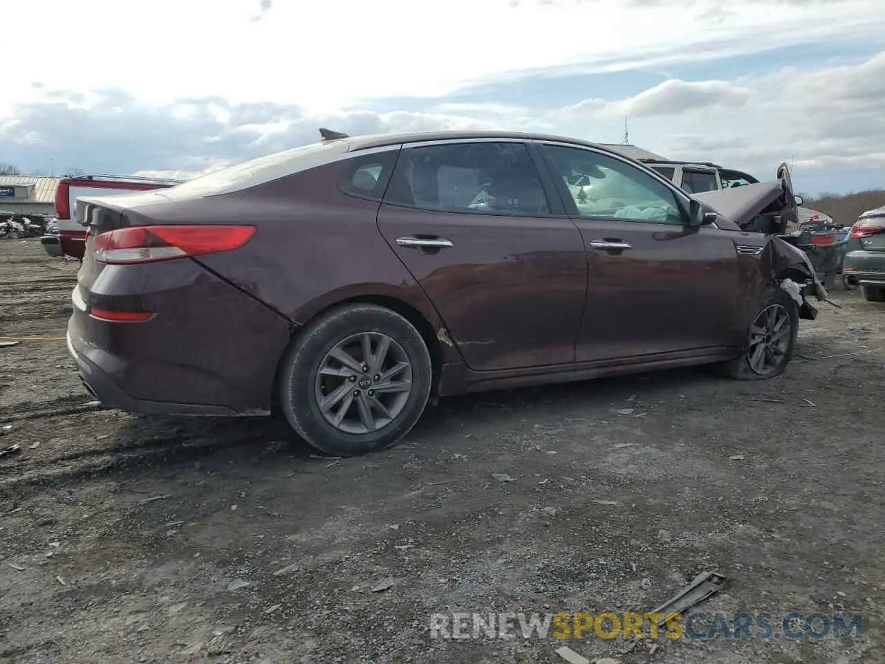 3 fotografías del automóvil dañado 5XXGT4L38LG388262 KIA OPTIMA 2020