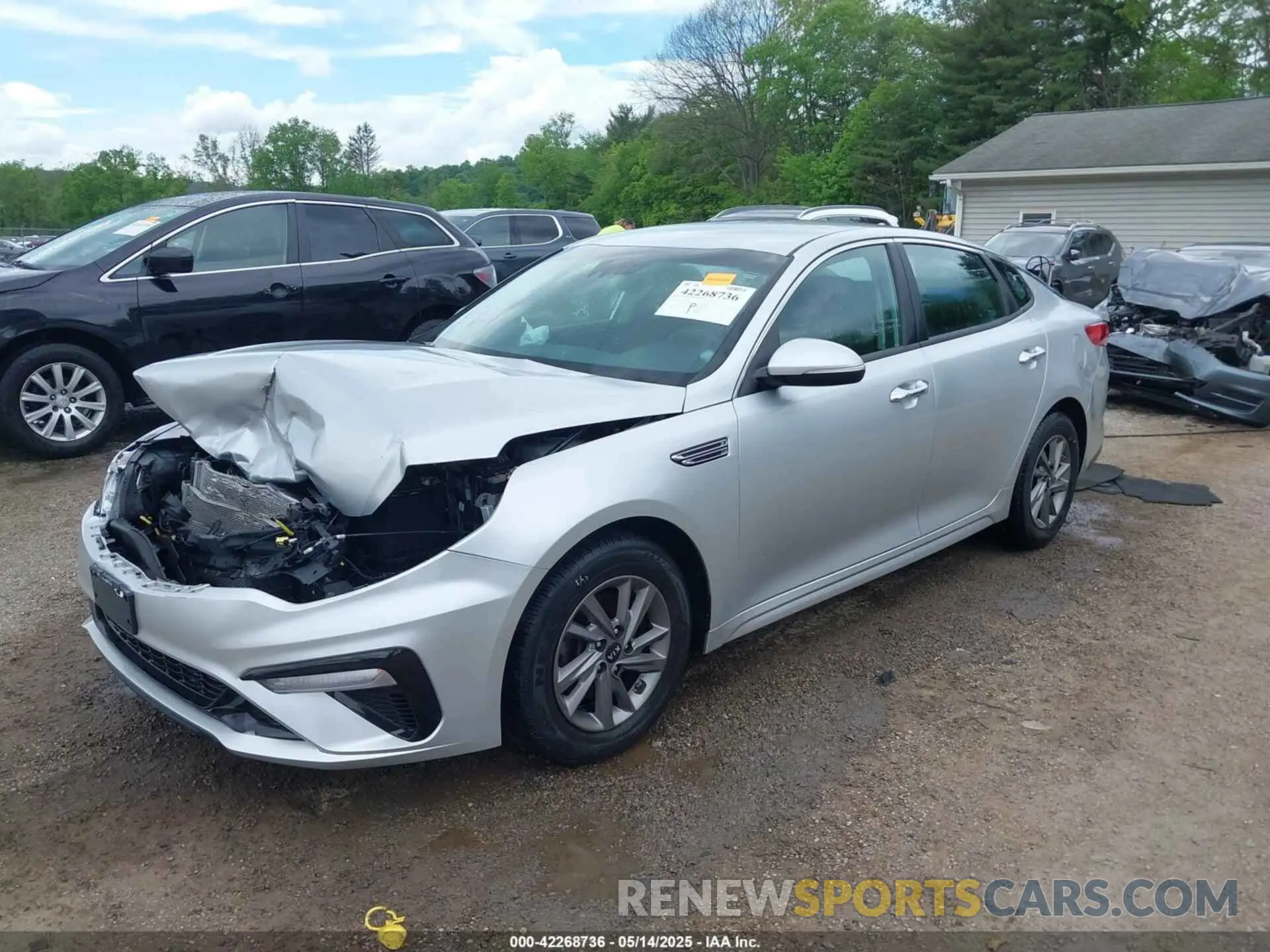 2 fotografías del automóvil dañado 5XXGT4L38LG414679 KIA OPTIMA 2020
