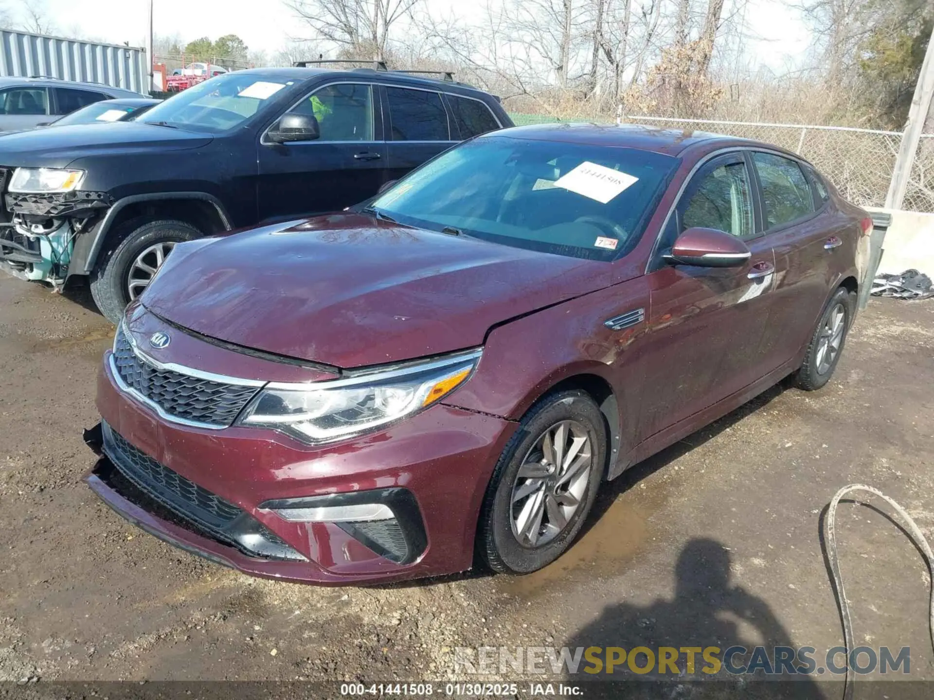 2 fotografías del automóvil dañado 5XXGT4L38LG437797 KIA OPTIMA 2020