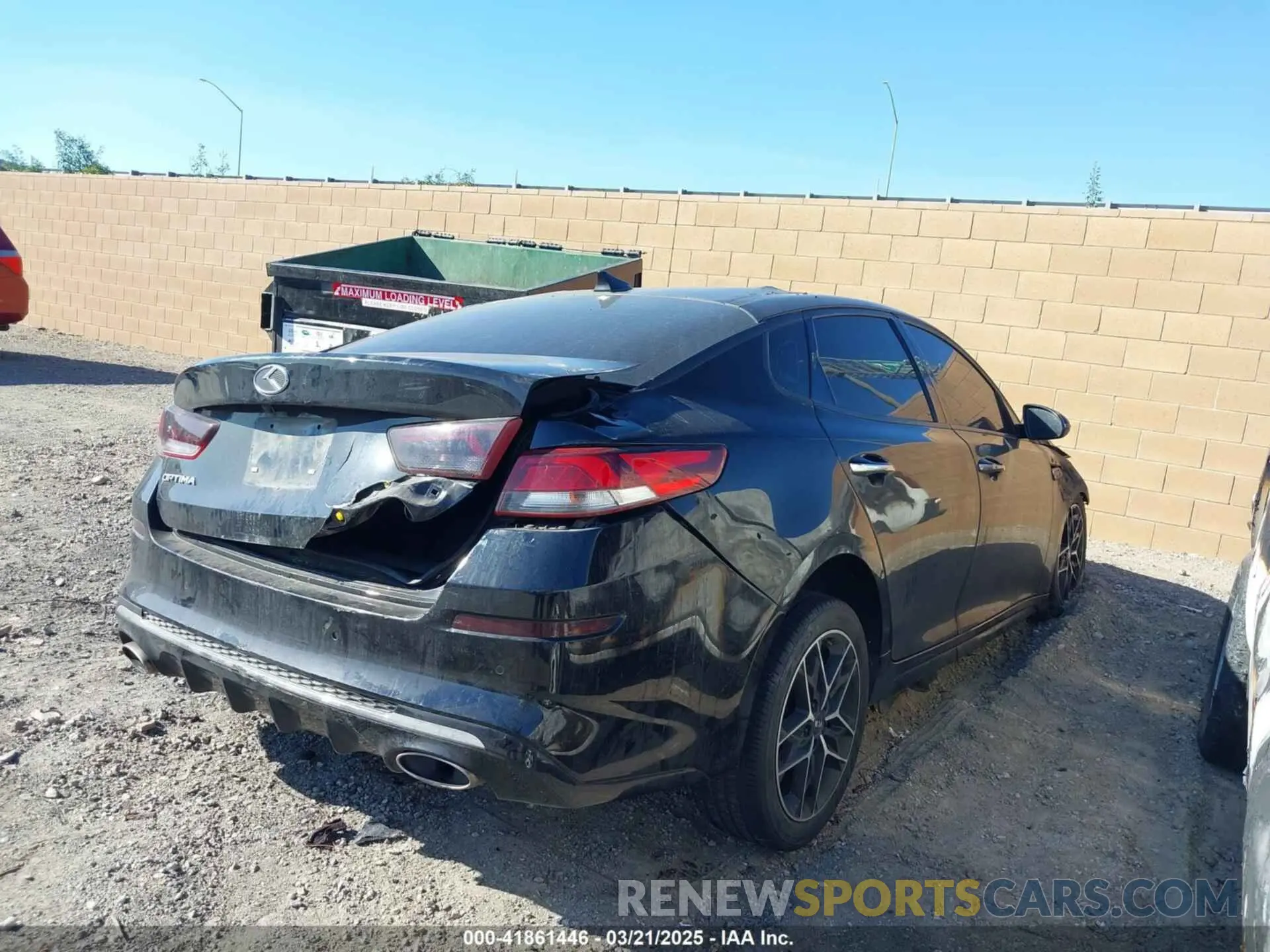 4 fotografías del automóvil dañado 5XXGT4L38LG447732 KIA OPTIMA 2020