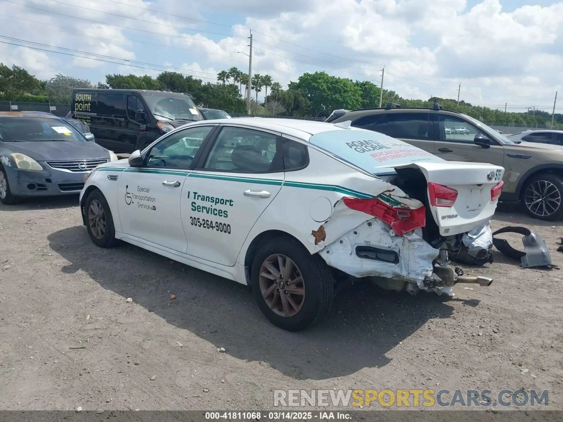 3 fotografías del automóvil dañado 5XXGT4L39LG384687 KIA OPTIMA 2020