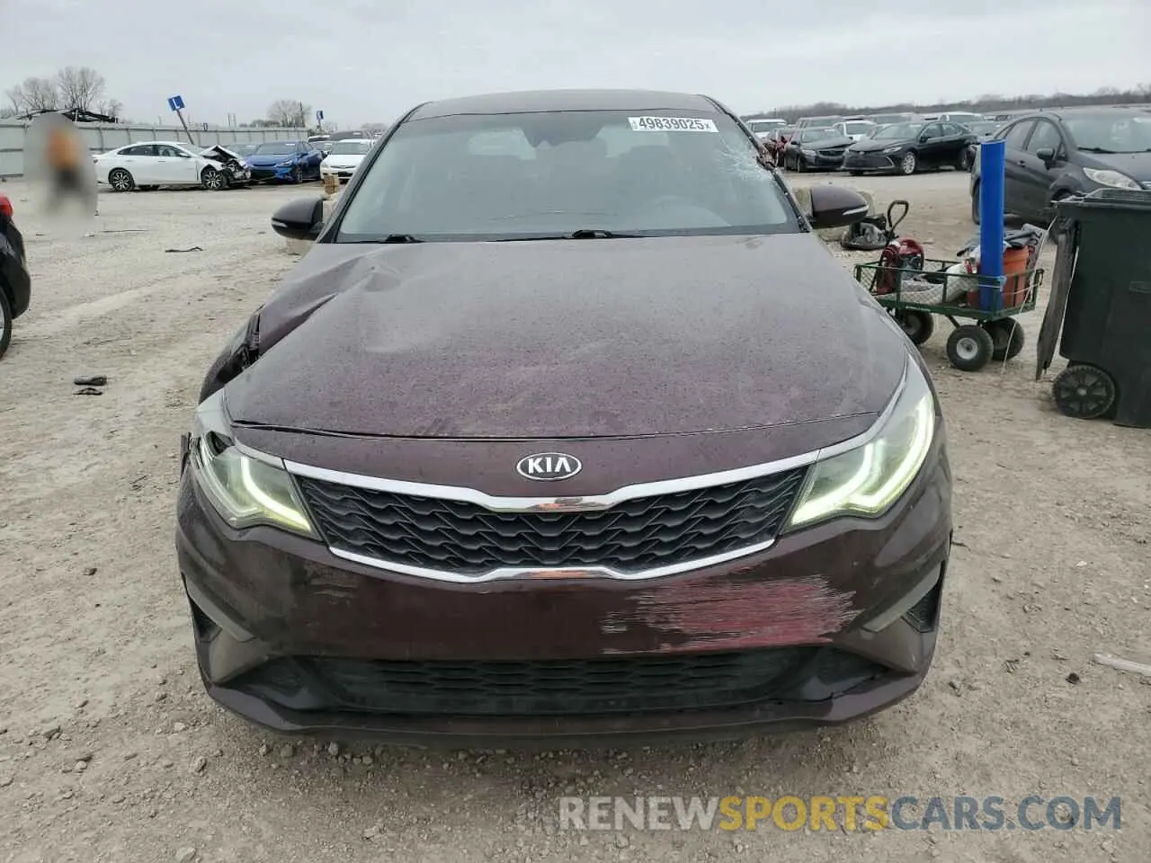 5 fotografías del automóvil dañado 5XXGT4L3XLG380082 KIA OPTIMA 2020