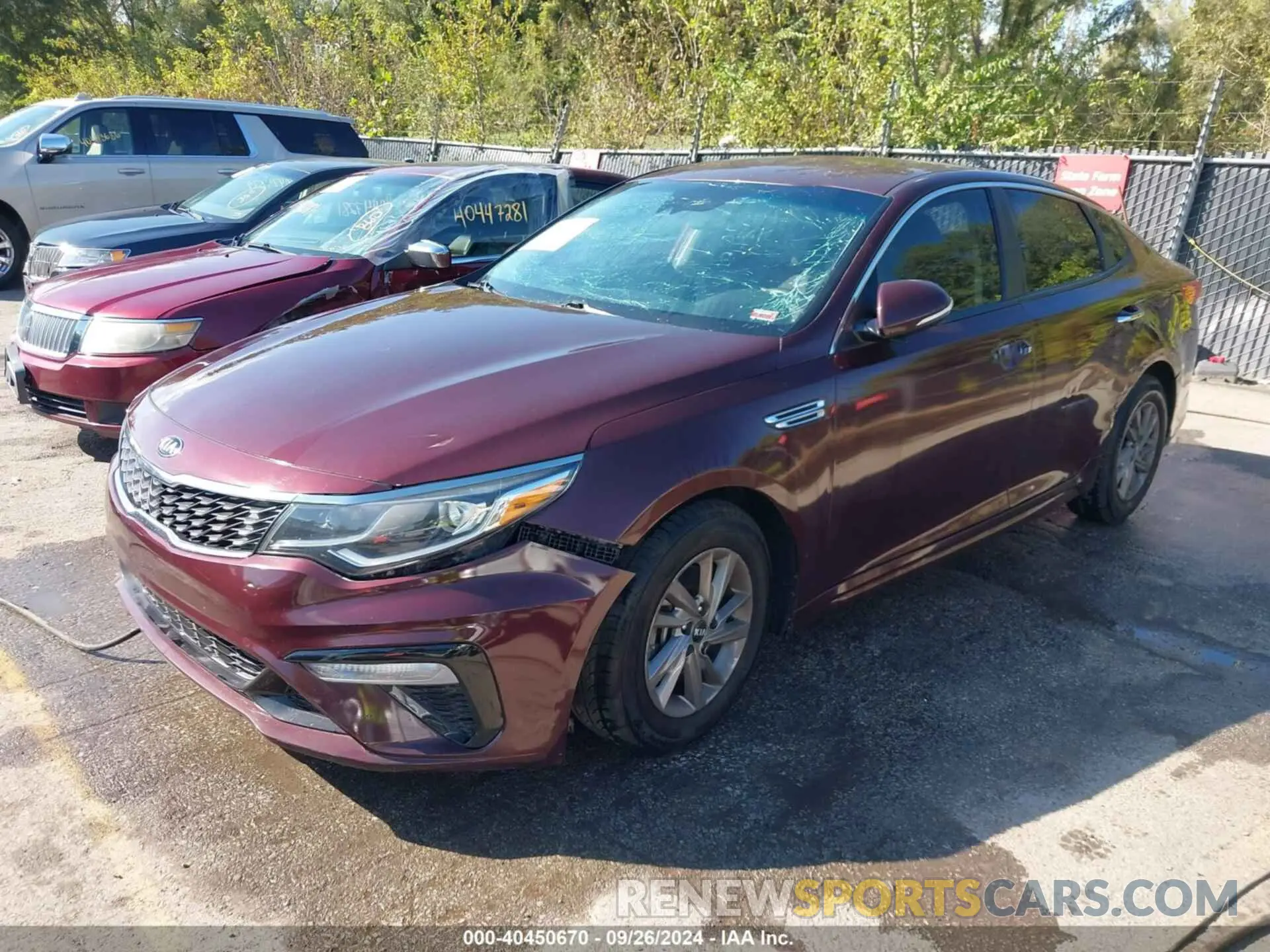 2 fotografías del automóvil dañado 5XXGT4L3XLG380616 KIA OPTIMA 2020