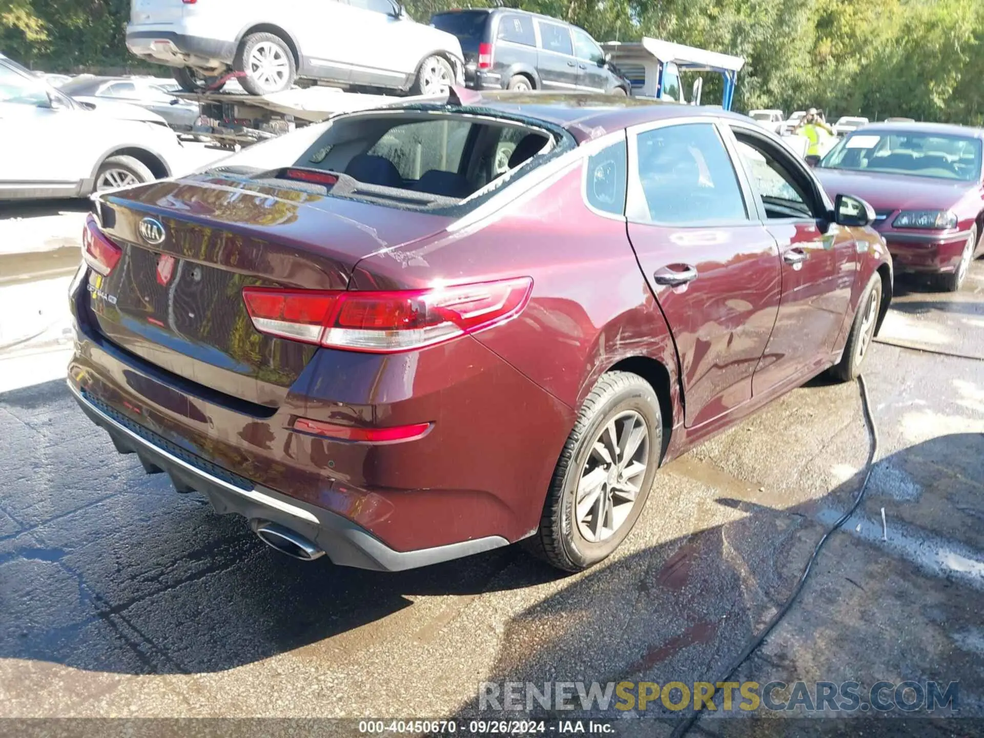 4 fotografías del automóvil dañado 5XXGT4L3XLG380616 KIA OPTIMA 2020