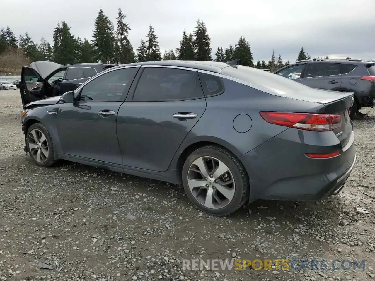 2 fotografías del automóvil dañado 5XXGT4L3XLG417258 KIA OPTIMA 2020