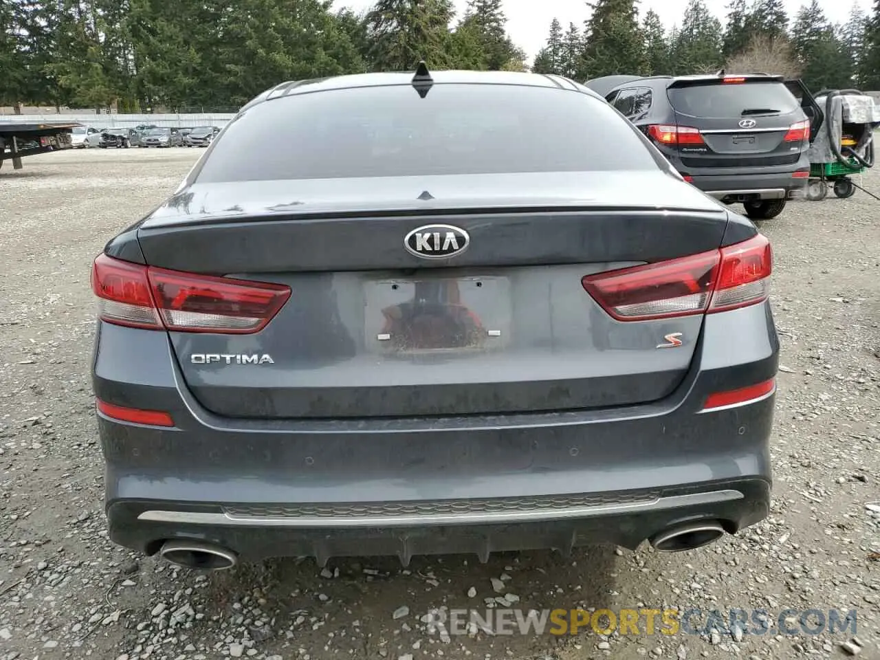 6 fotografías del automóvil dañado 5XXGT4L3XLG417258 KIA OPTIMA 2020