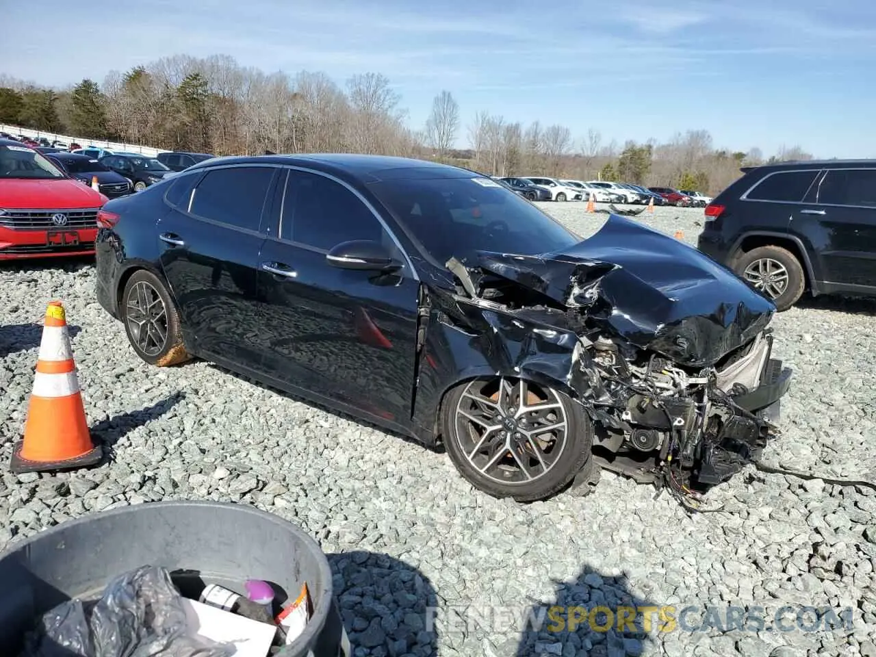 4 fotografías del automóvil dañado 5XXGT4L3XLG433721 KIA OPTIMA 2020