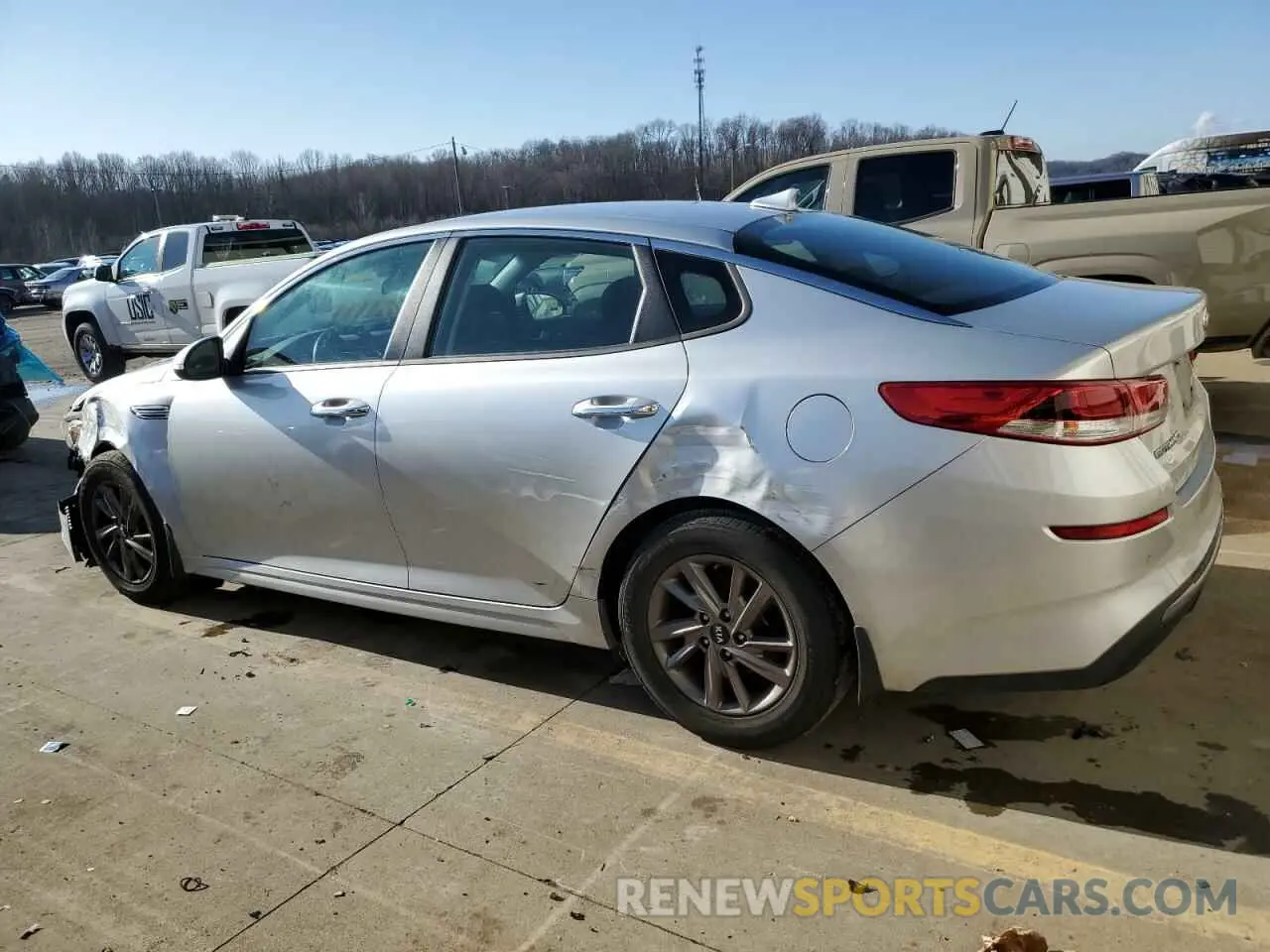 2 fotografías del automóvil dañado 5XXGT4L3XLG445075 KIA OPTIMA 2020