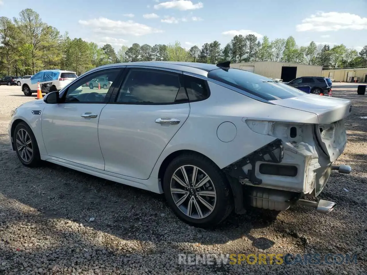 2 fotografías del automóvil dañado 5XXGU4L17LG414555 KIA OPTIMA 2020