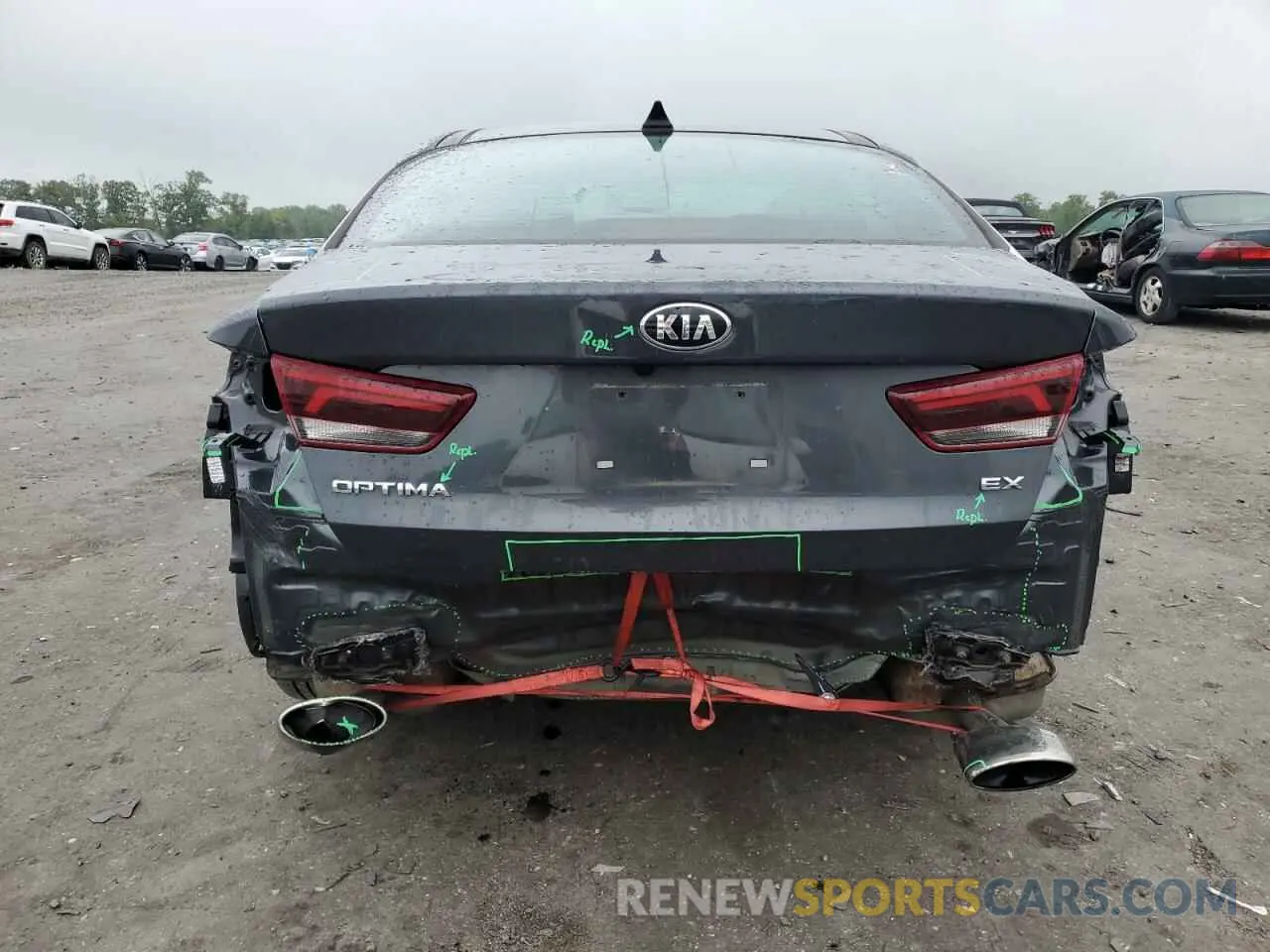 6 fotografías del automóvil dañado 5XXGU4L1XLG406210 KIA OPTIMA 2020
