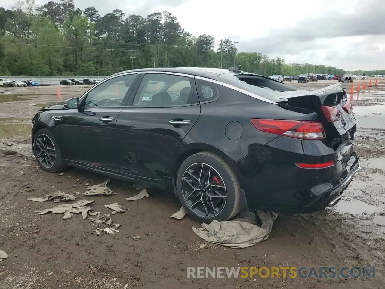 2 fotografías del automóvil dañado 5XXGW4L21LG404414 KIA OPTIMA 2020