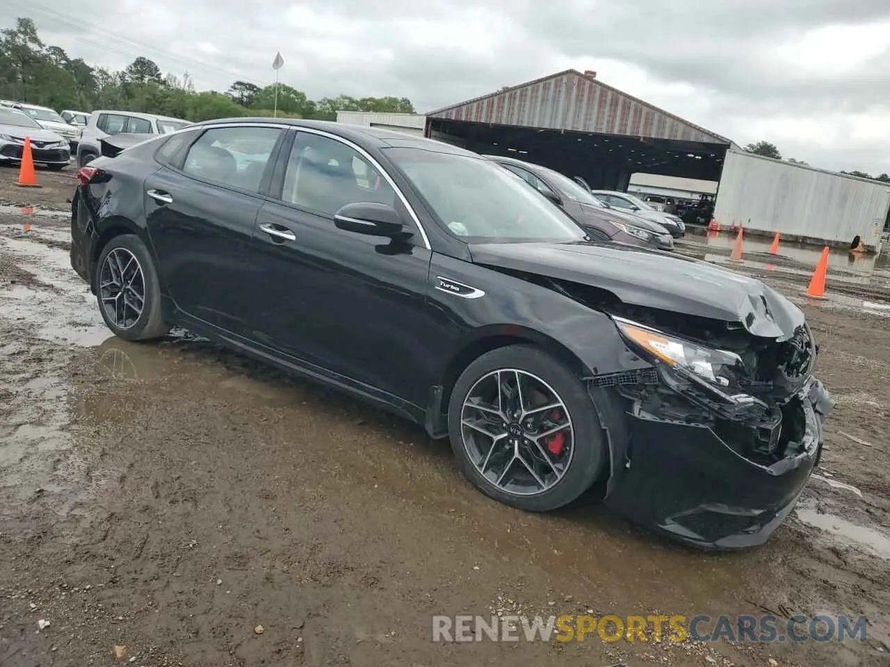 4 fotografías del automóvil dañado 5XXGW4L21LG404414 KIA OPTIMA 2020